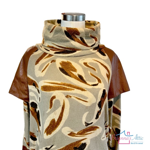 Bellissima women turtleneck padded long sleeve top and Skirt brown Maxi-dress XL - Picture 7 of 11